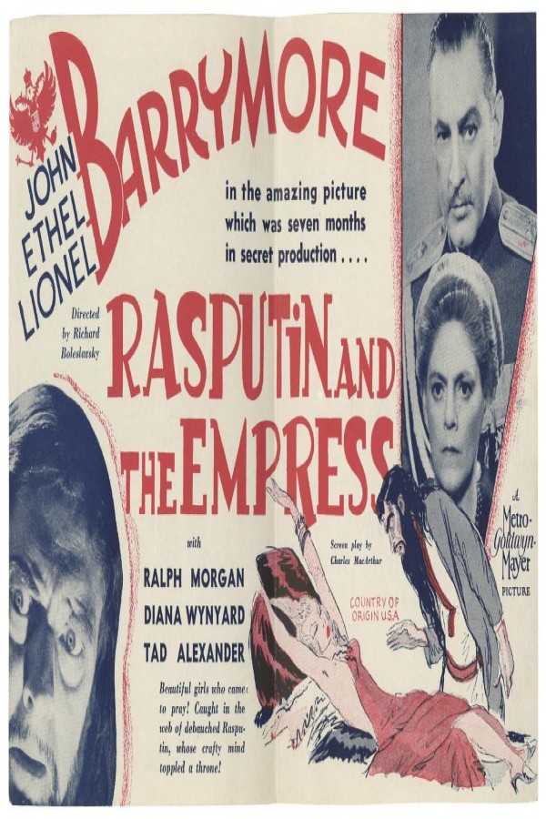 فيلم Rasputin and the Empress 1932 مترجم